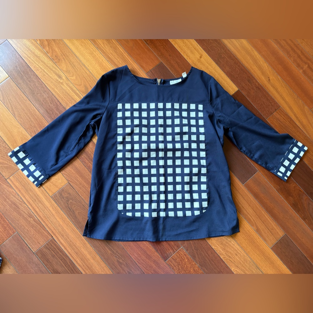 New York and Company Navy Blue Women’s Blouse - Size M